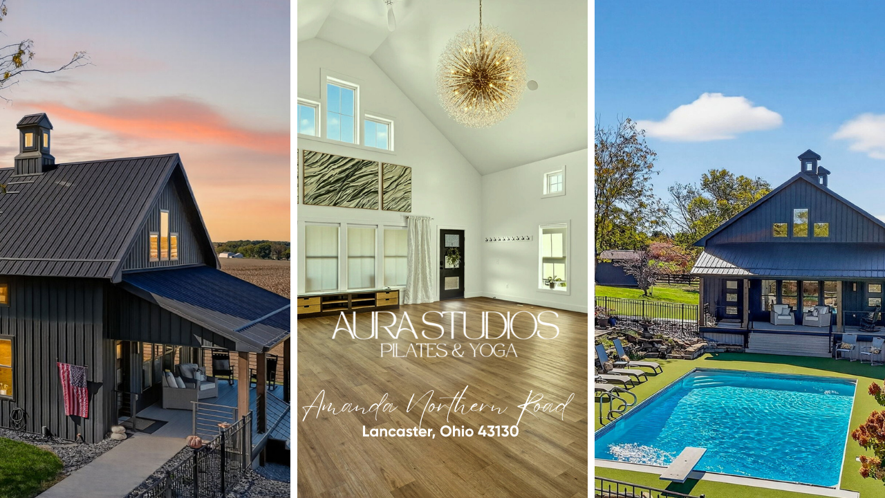 Deep stretch yoga class for flexibility and recovery at Aura Studios in Lancaster Ohio